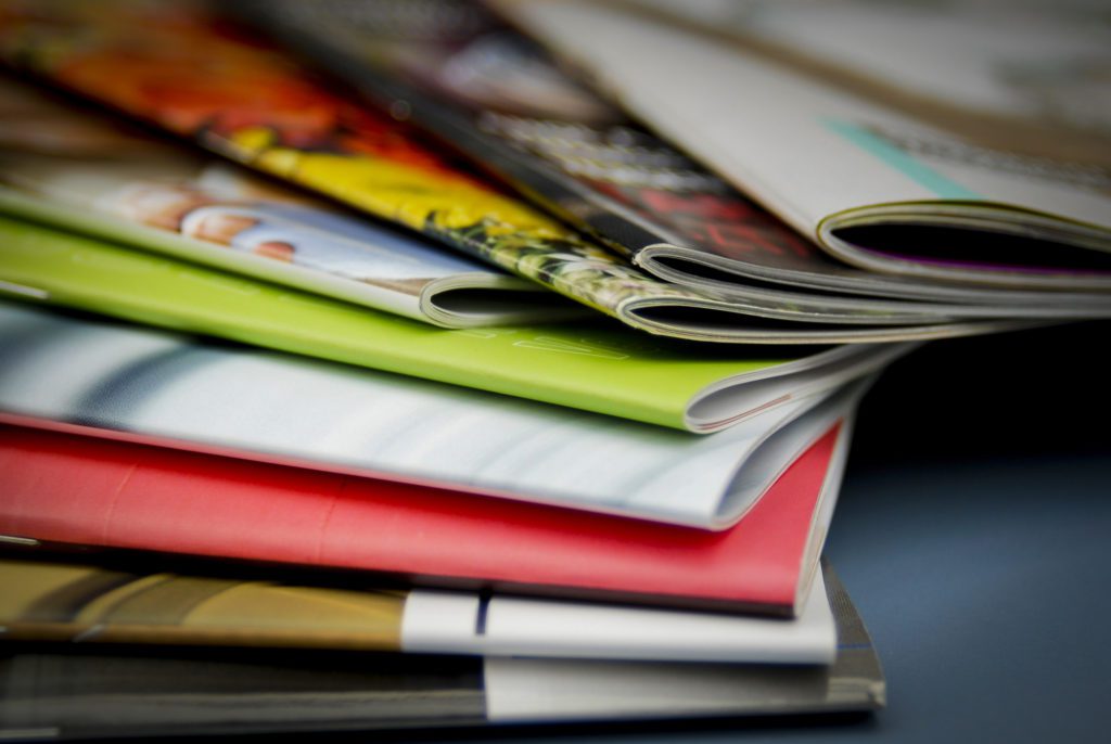 Stack of Printed Brochures